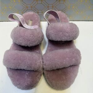 UGG Plush Lilac Slippers size 9